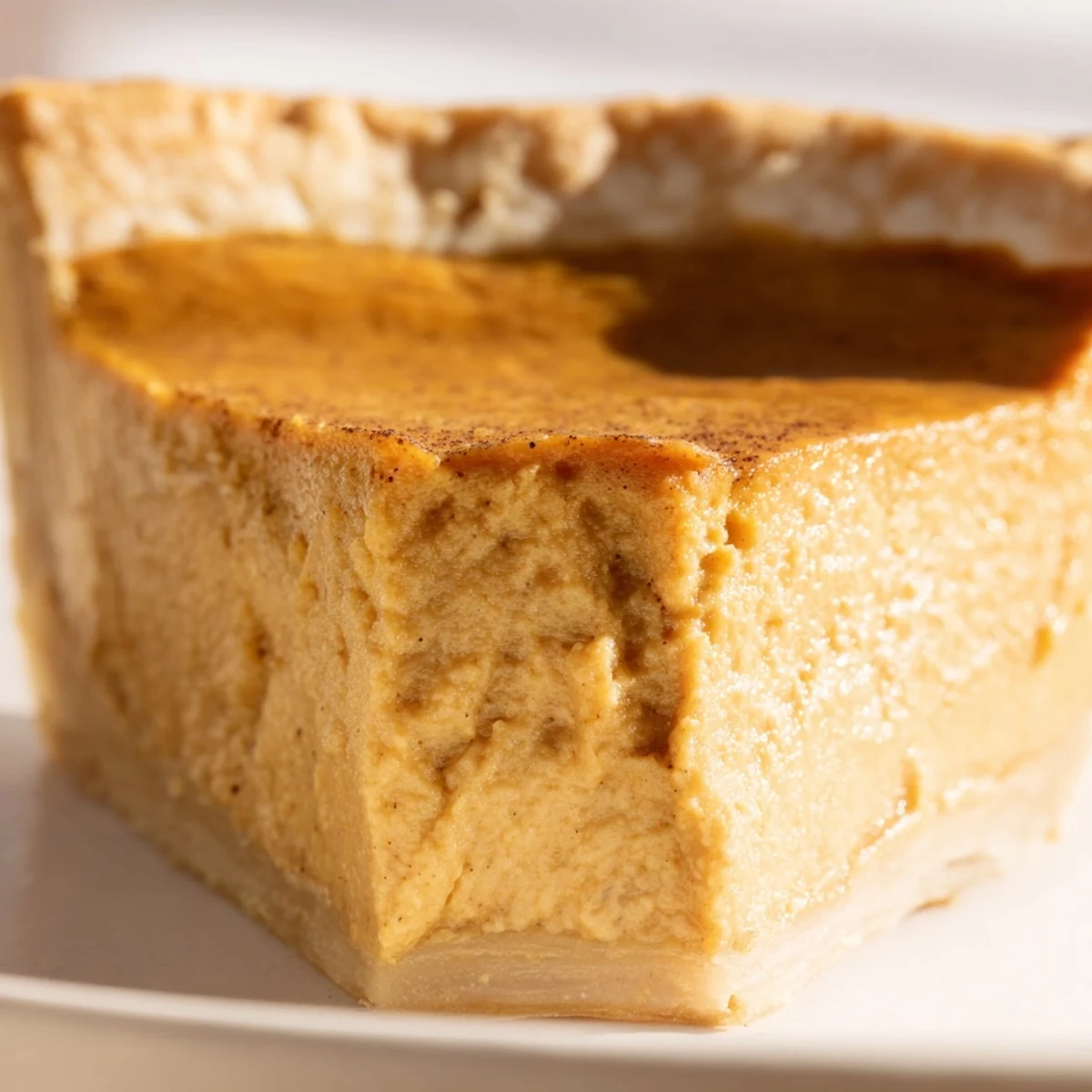 Homemade Spiced Pumpkin Pie cooling on a wire rack, featuring a crimped crust and rich, smooth pumpkin custard filling.