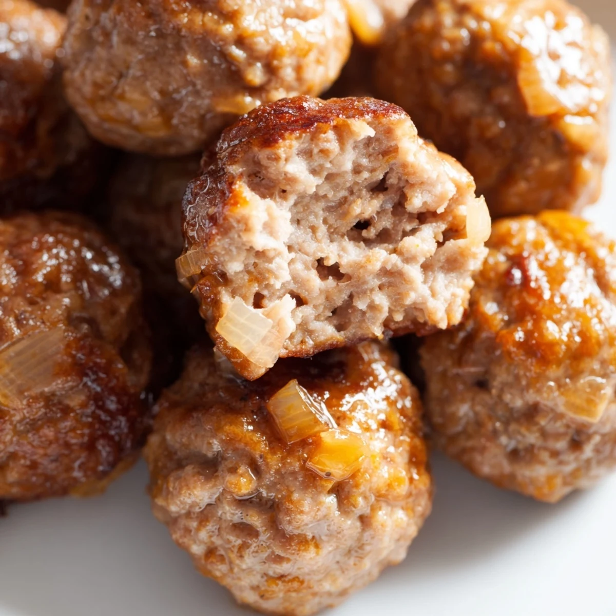 Savory beef treat bites snack arranged on a rustic platter, garnished with parsley and ready for a party.