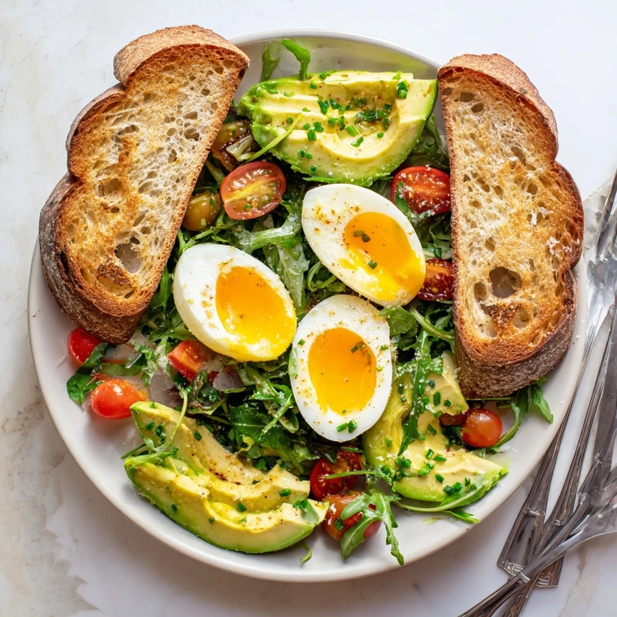 Savory Breakfast with Soft Eggs