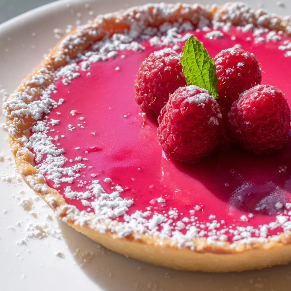 Silky smooth raspberry curd fills crisp plant-based tart shells in this vibrant summer dessert