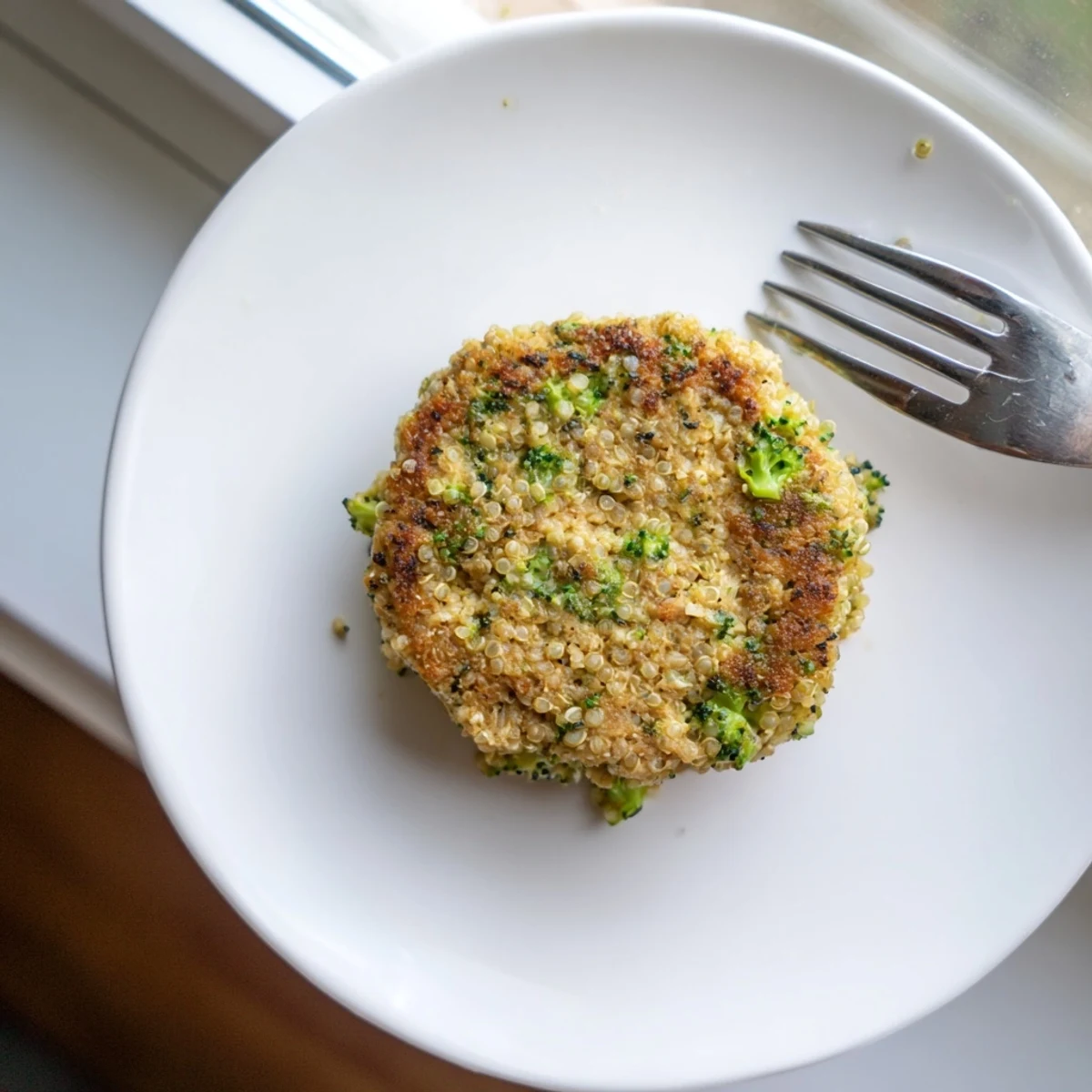 Homemade turkey broccoli quinoa patties served on gluten-free buns with vibrant parsley garnish