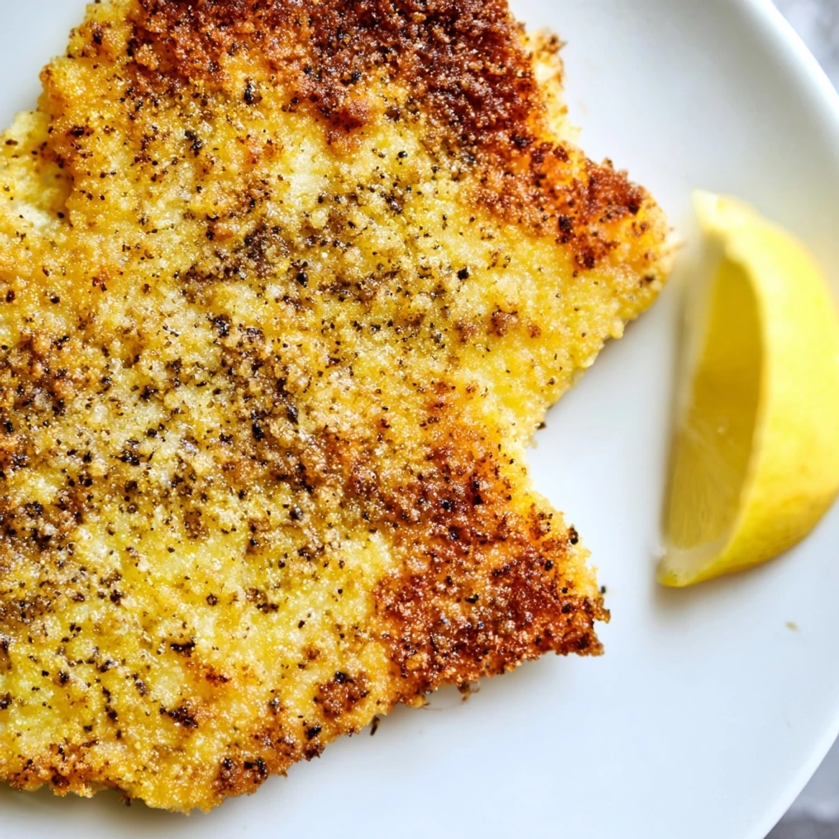 Crispy Greek fried cheese with melty center served hot on white plate