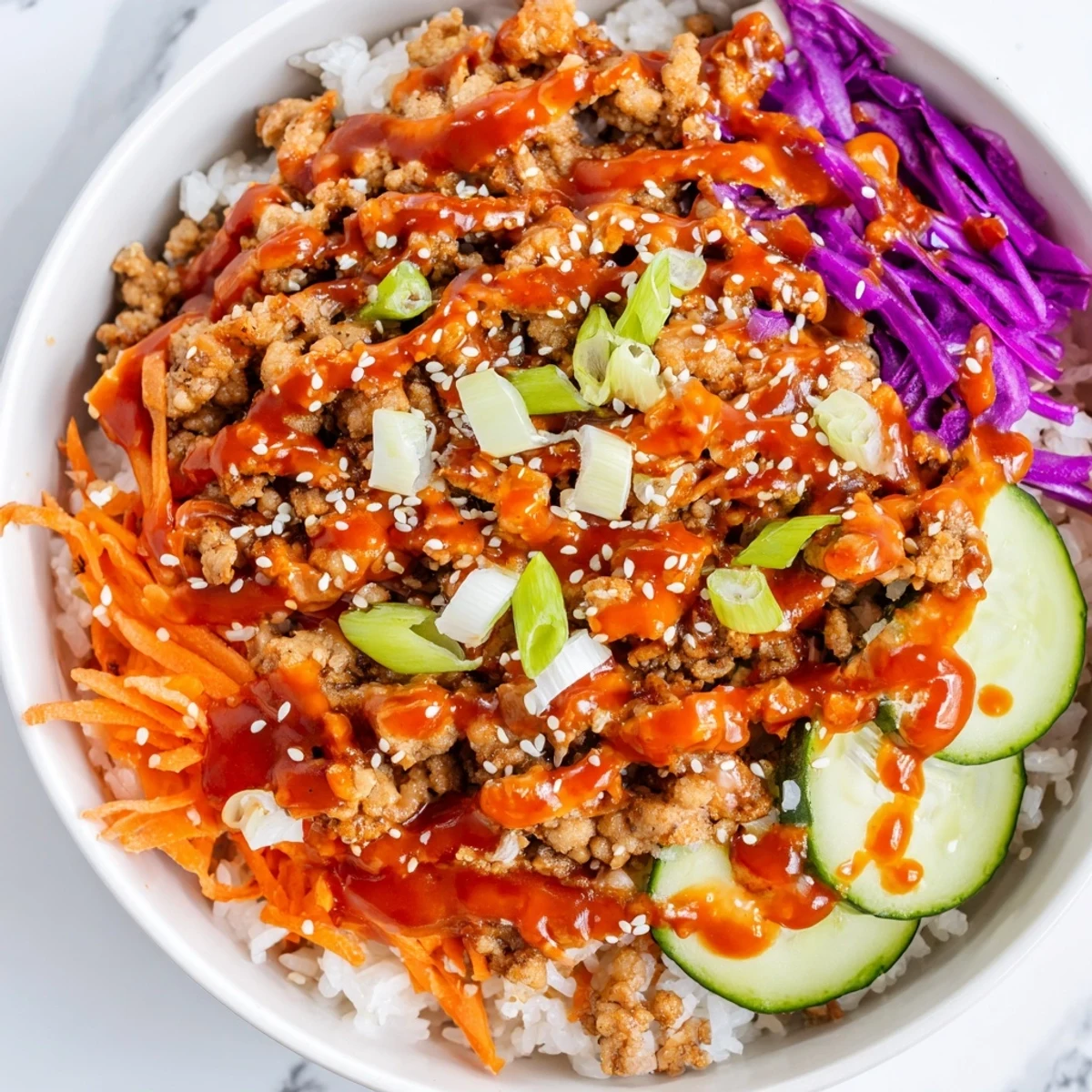 Ground Turkey Bang Bang Bowls
