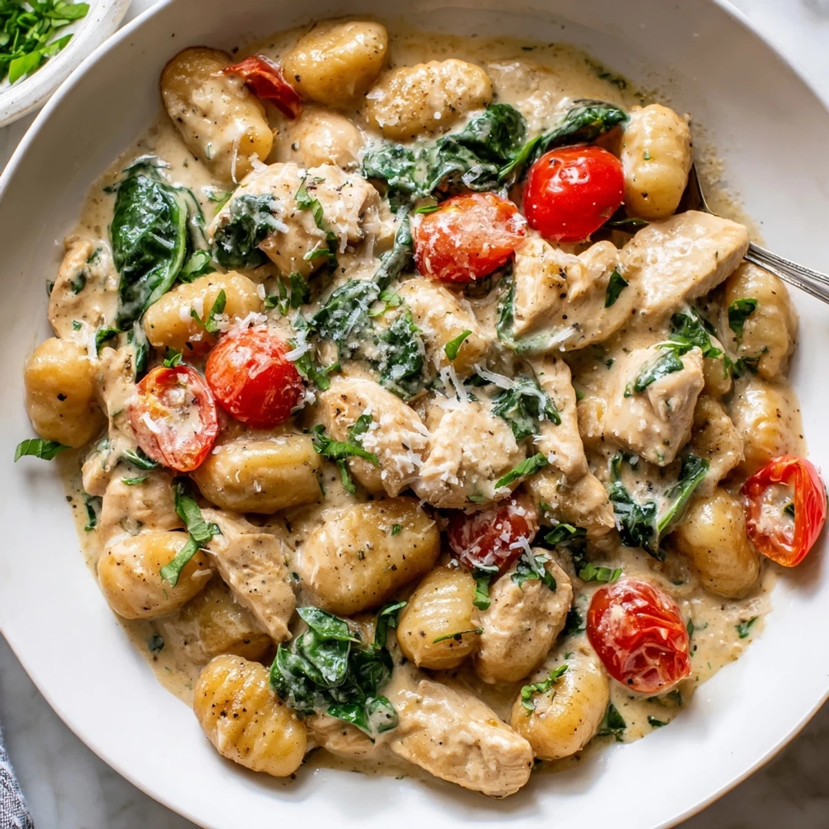 Creamy Herb Chicken Gnocchi