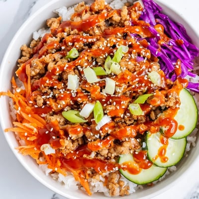 Ground Turkey Bang Bang Bowls